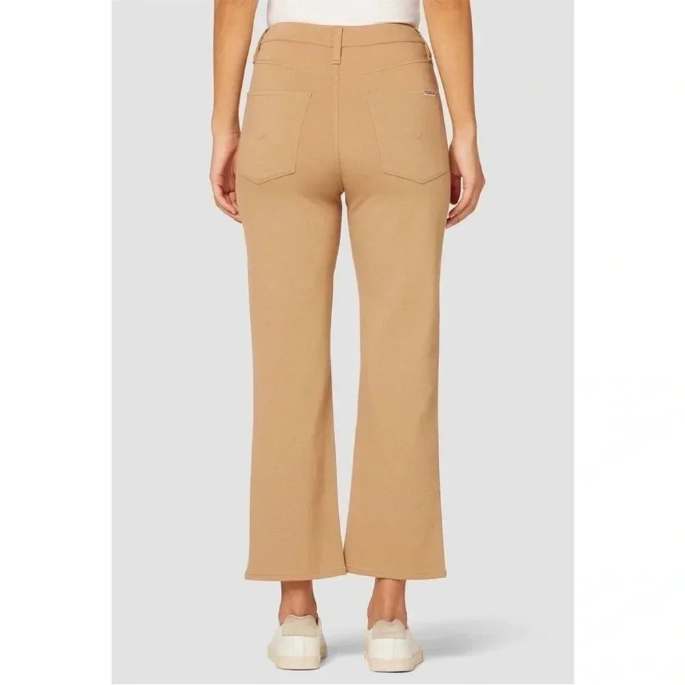 Hudson Noa tan knit straight crop pants - Picture 3 of 13
